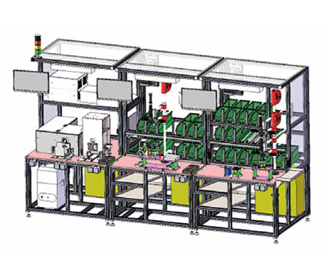 Handle valve assembly line