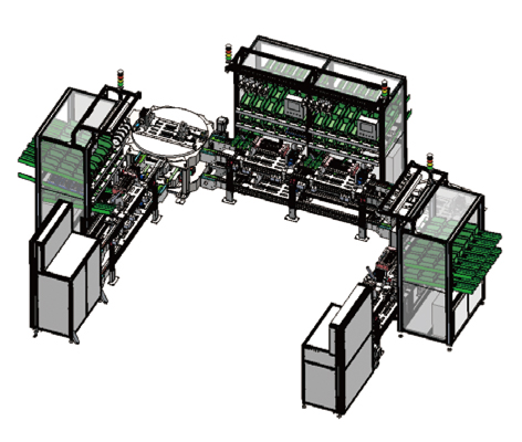 Small multiway valve assembly line